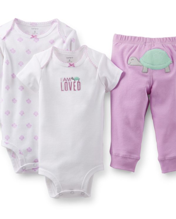 Pembe Pantolonlu Beyaz Body Takımı