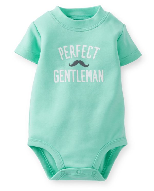 Mint Yazı Baskılı Kısa Kollu Body