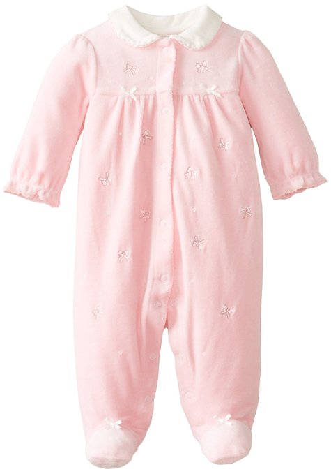 Pembe Bebe Yakalı Ayaklı Tulum